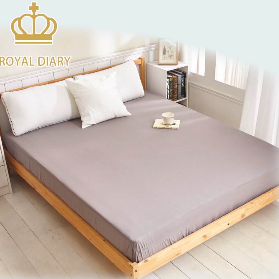 Royal Diary 100%防水防螨床包式保潔墊(雙人)-深灰