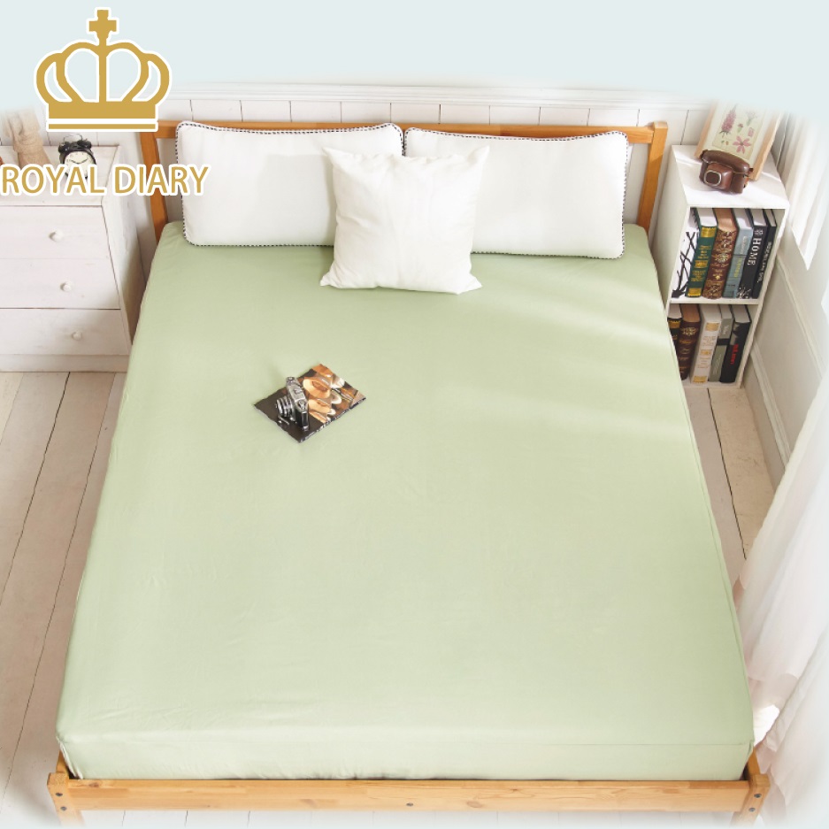 Royal Diary 100%防水防螨床包式保潔墊(雙人)-果綠
