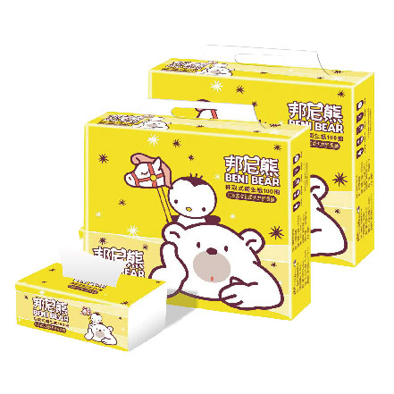 邦尼熊抽取式衛生紙１００抽（１箱）