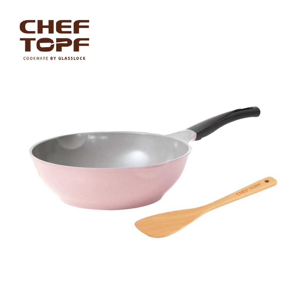 韓國CHEF-TOPF 陶瓷不沾28cm炒鍋
