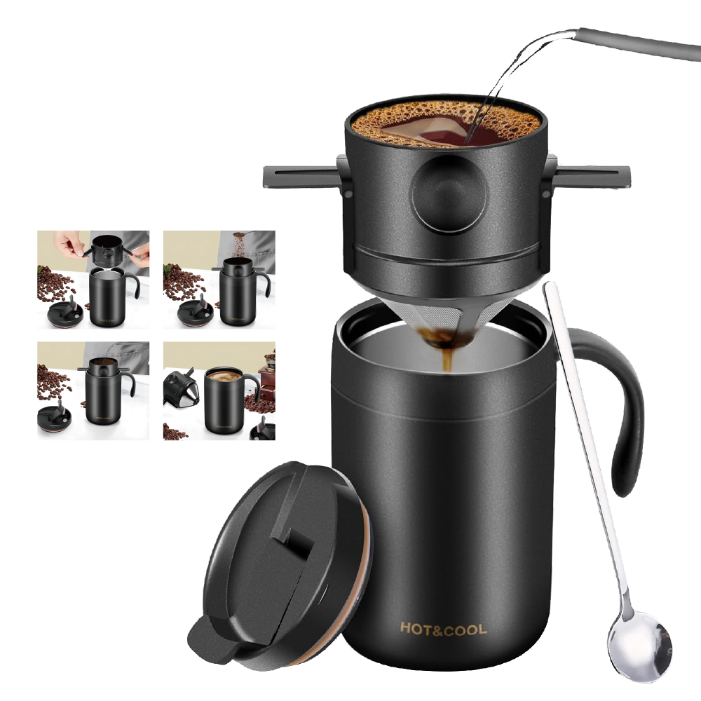 不鏽鋼手沖濾掛咖啡保溫杯