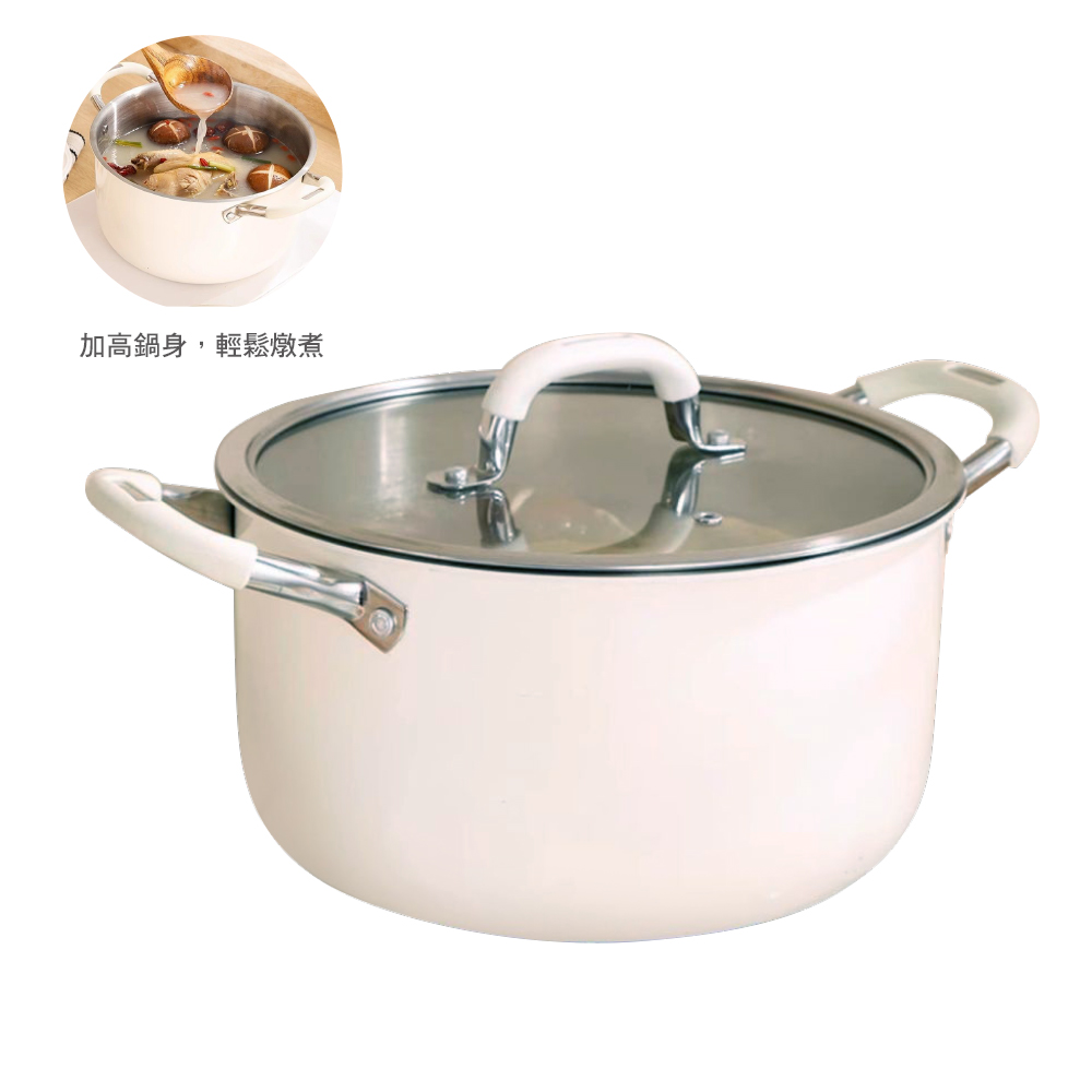 304不鏽鋼加深湯鍋24cm