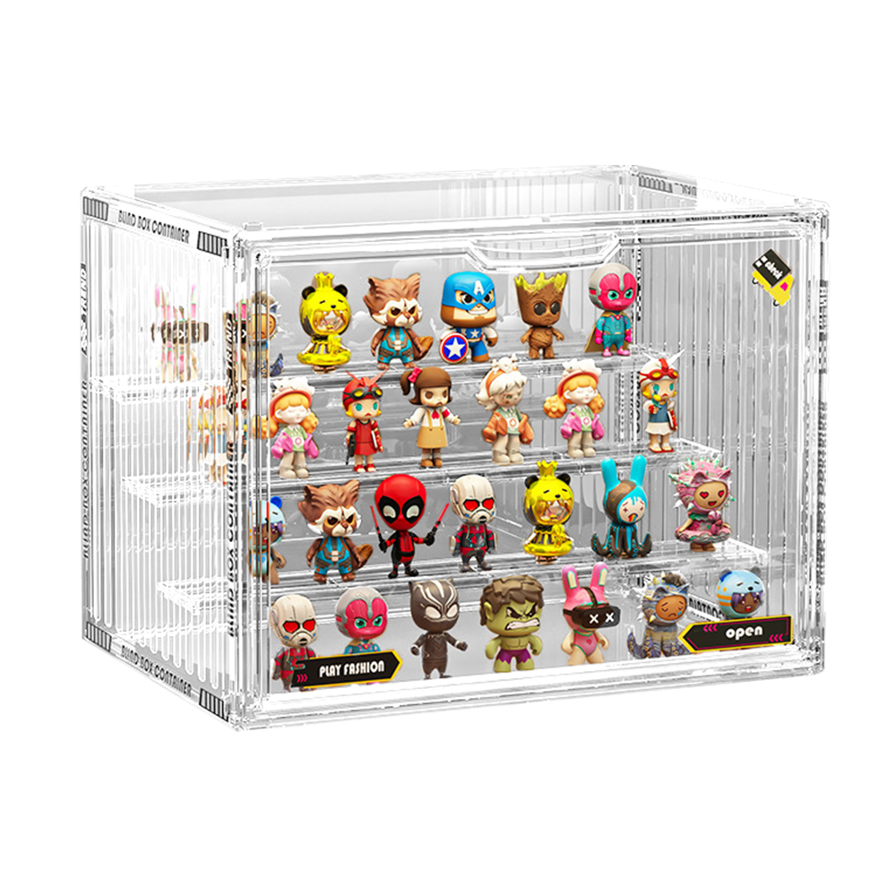 密封防塵磁吸面板收藏展示盒