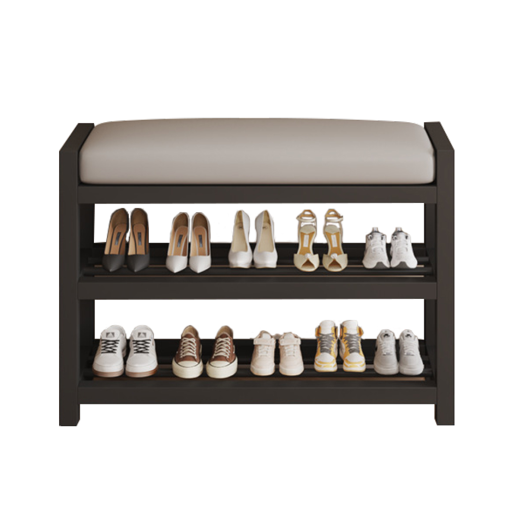 堅固碳鋼軟墊穿鞋椅