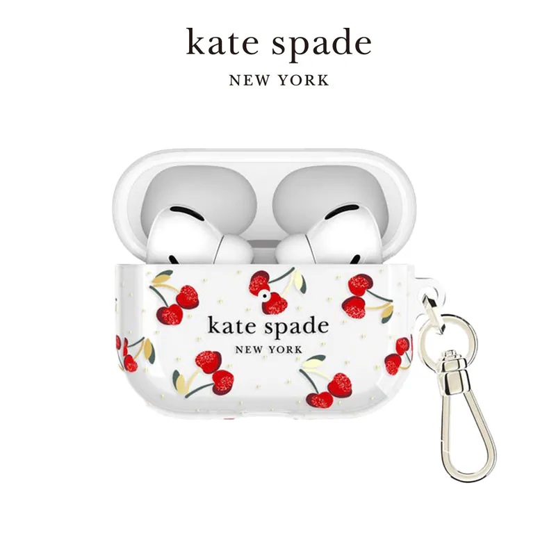 kate spade AirPods Pro(第3代)耳機保護殼套(嬌豔櫻桃)