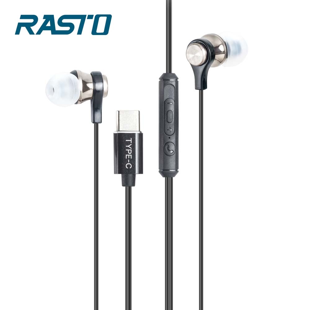 RASTO 鈦金高感度Type-C磁吸入耳式耳機